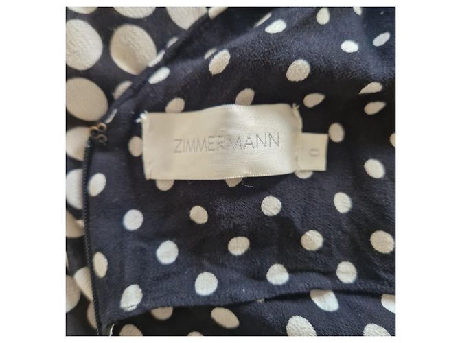 Zimmermann Polka Dot Romper Black White - view 6