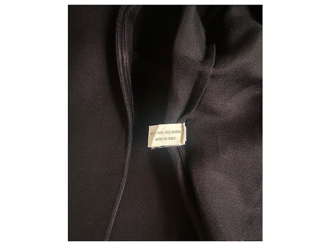 Chanel kurzes schwarzes Baumwollkleid - Ansicht 5