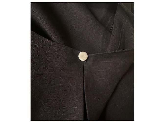 Chanel kurzes schwarzes Baumwollkleid - Ansicht 6