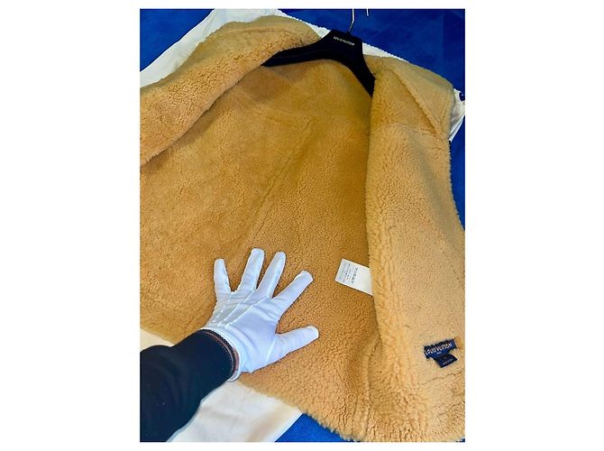 Chaleco de piel de oveja unisex Louis Vuitton Castaño - vista 10