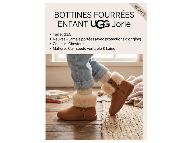 UGG Jorie Stivaletti Foderati Bambino Marrone - vista 2