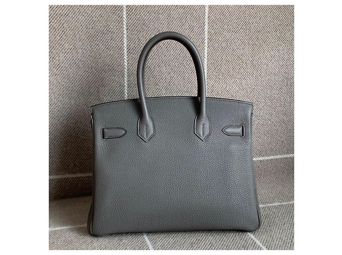 Hermès Hermes Birkin 30 Gris - vue 2