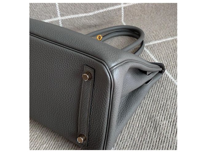 Hermès Hermes Birkin 30 Gris - vue 6