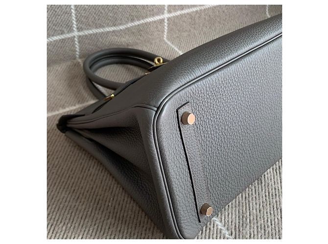 Hermès Hermes Birkin 30 Gris - vue 9