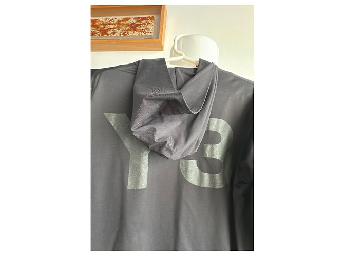 Y3 Chaqueta con capucha Y-3 negra Negro - vista 8
