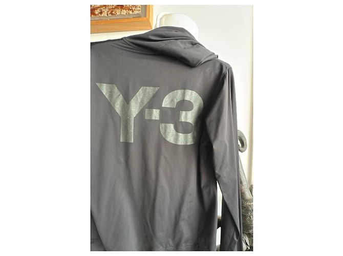 Y3 Chaqueta con capucha Y-3 negra Negro - vista 9