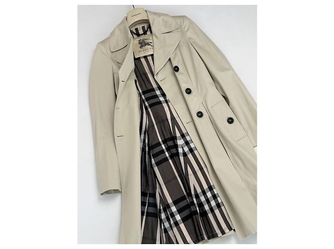 Gabardina Burberry de algodón beige - vista 3