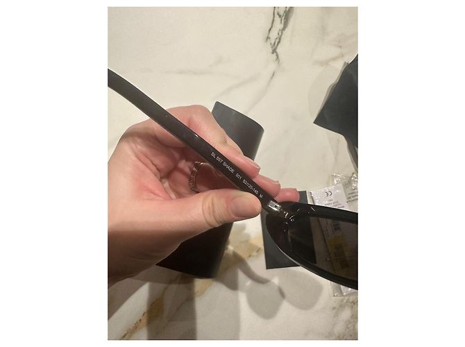 Autre Marque Gafas de sol Saint Laurent SL 537 SHADE 001 Negro - vista 6