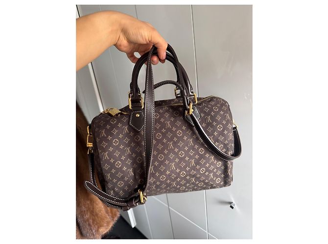 Louis Vuitton Speedy 30 Monogram Idylle Fusain Borsa a mano Marrone - vista 16
