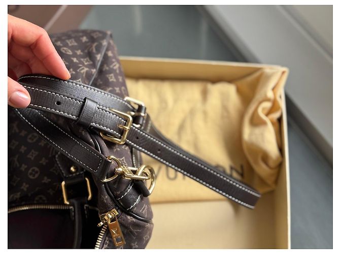 Louis Vuitton Speedy 30 Monogram Idylle Fusain Borsa a mano Marrone - vista 7