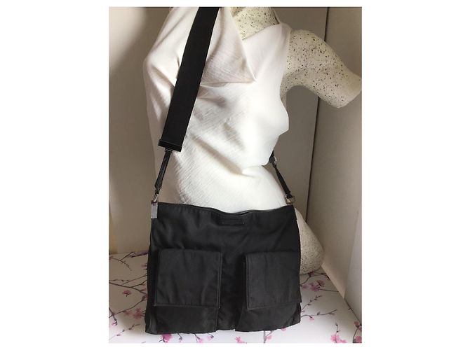 Borsa Messenger Gucci Nylon Era Tom Ford Nero - vista 2