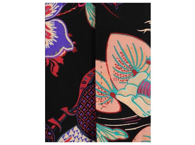 Abito senza maniche Etro stampa floreale multicolore Nero Porpora - vista 6
