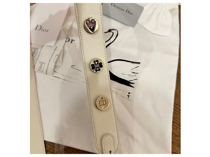 Borsa Christian Dior Lady Dior My ABCDior in pelle bianca Bianco - vista 15