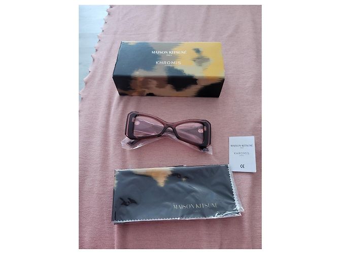 Autre Marque Maison Kitsuné x Khromis Sonnenbrille Braun - Ansicht 2