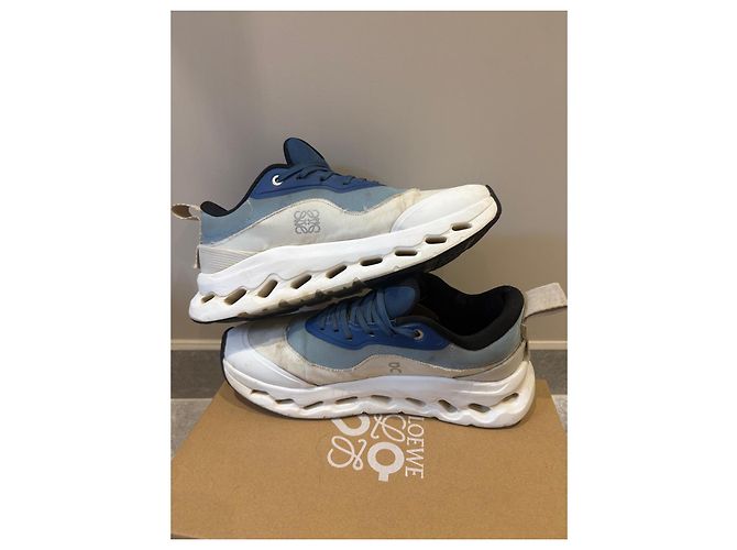 Loewe x On Cloudtilt 2.0 Sneakers Basse Bianco Blu - vista 4