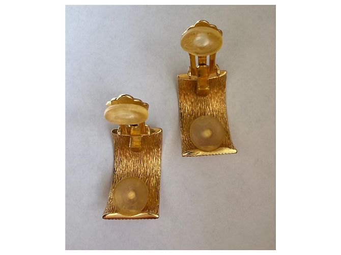 Orecchini a clip Christian Dior J'adore in metallo dorato D'oro - vista 7