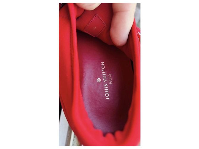 Louis Vuitton Sneakers Rosse Gr. 8 Rosso - vista 3
