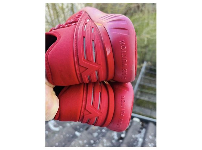 Louis Vuitton Sneakers Rosse Gr. 8 Rosso - vista 7