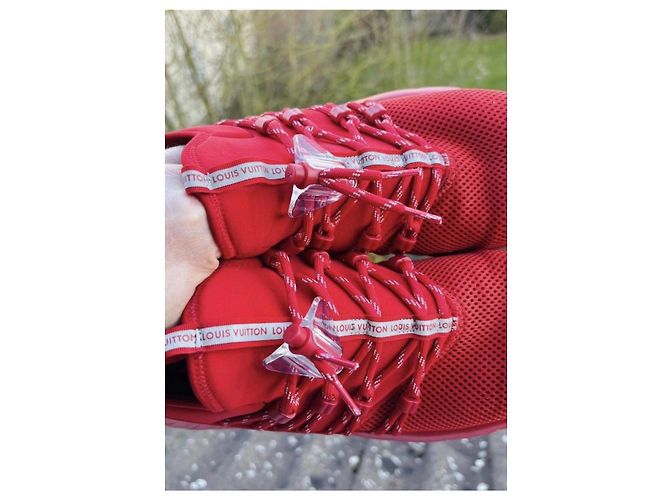 Louis Vuitton Sneakers Rosse Gr. 8 Rosso - vista 9