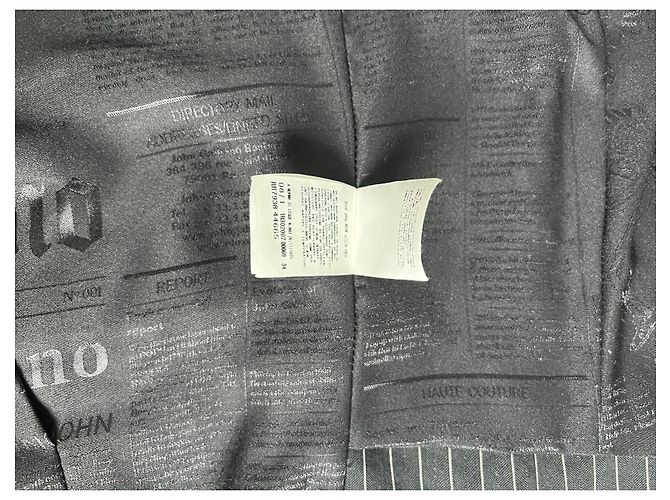 John Galliano Gilet a righe nere ornato da ricami e pizzo rosso Nero Multicolore D'oro - vista 10