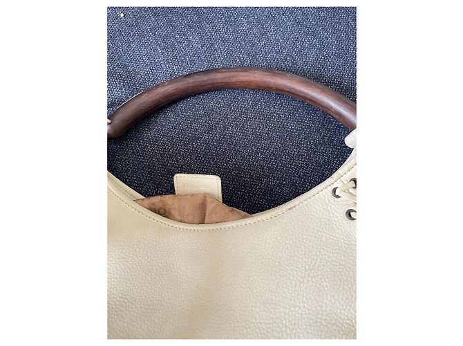 Christian Dior Borsa Dior Gipsy in pelle bianca Bianco - vista 6