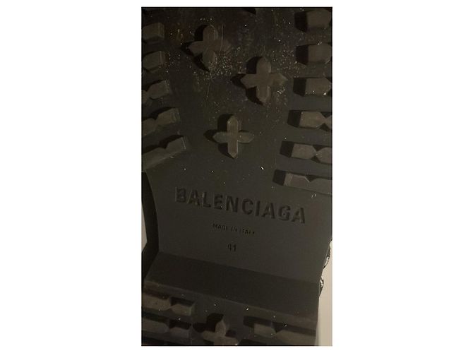 Balenciaga black leather boots - view 11