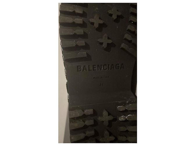 Balenciaga black leather boots - view 9