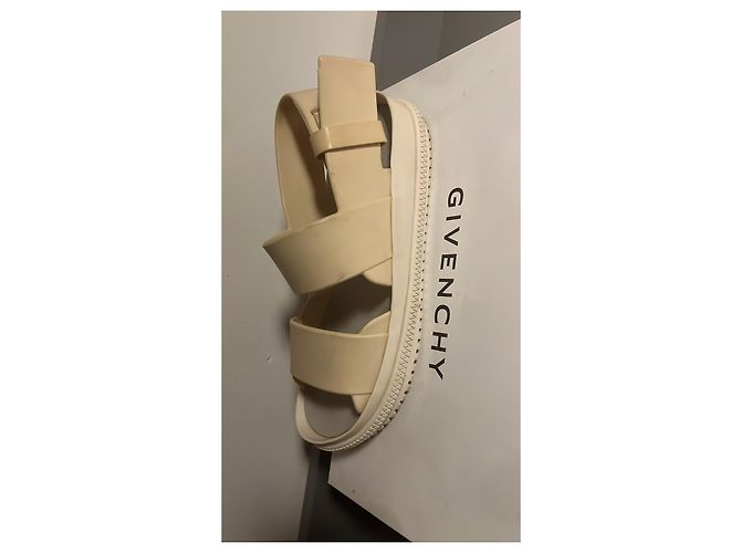 Givenchy Sandali Bassi in Plastica Beige - vista 4