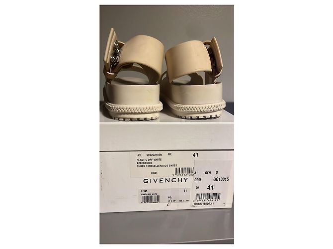 Givenchy Sandali Bassi in Plastica Beige - vista 6