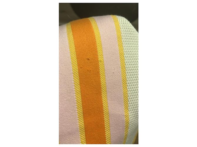 Toalla de Playa Burberry de Algodón a Rayas Castaño Rosa Blanco Naranja Amarillo - vista 12