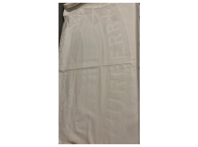 Toalla de Playa Burberry de Algodón a Rayas Castaño Rosa Blanco Naranja Amarillo - vista 5