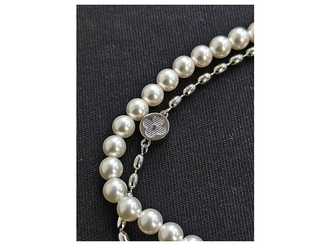 Collana Pearls Fusion Louis Vuitton Argento Bianco - vista 7