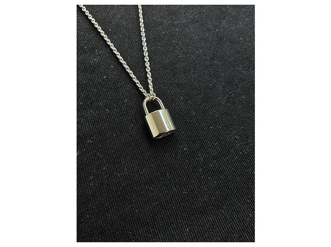 Collar Louis Vuitton Lockit Learn en plata de ley 925 - vista 4