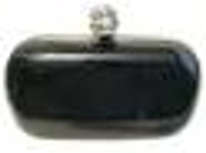 Clutch Alexander McQueen chiusura a teschio Nero - vista 12