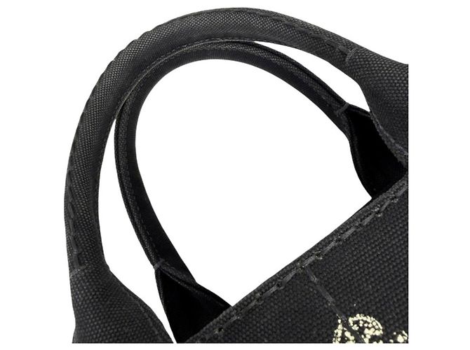 Prada Canapa Canvas Black Handtasche Schwarz - Ansicht 10