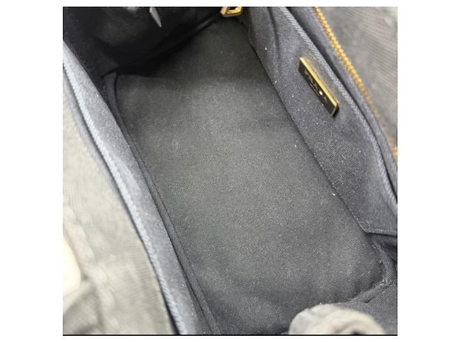 Prada Canapa Canvas Black Handtasche Schwarz - Ansicht 15
