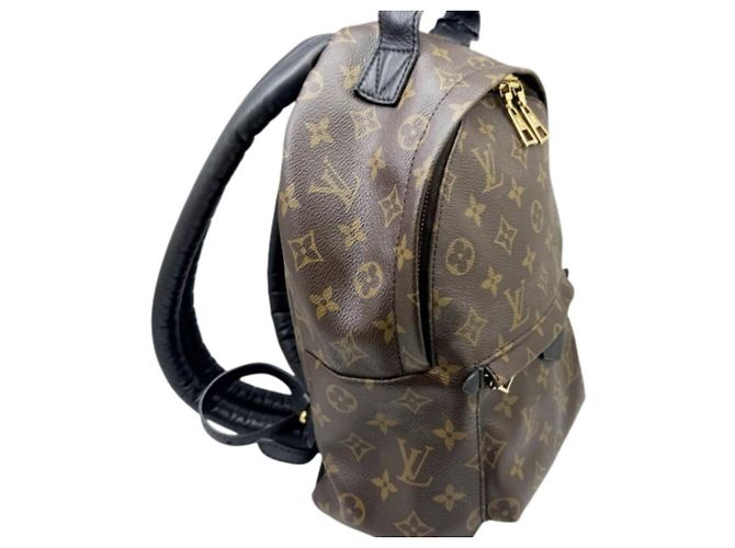 Zaino Louis Vuitton Monogram Palm Springs PM M44871 Marrone Nero - vista 3