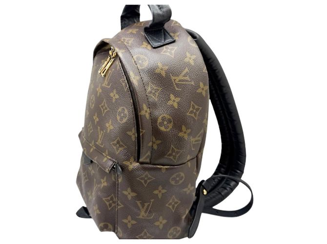 Zaino Louis Vuitton Monogram Palm Springs PM M44871 Marrone Nero - vista 4