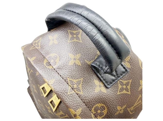 Zaino Louis Vuitton Monogram Palm Springs PM M44871 Marrone Nero - vista 7