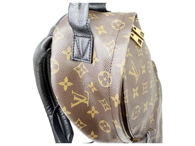 Zaino Louis Vuitton Monogram Palm Springs PM M44871 Marrone Nero - vista 8