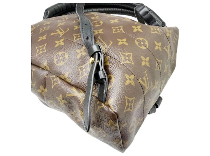 Zaino Louis Vuitton Monogram Palm Springs PM M44871 Marrone Nero - vista 9