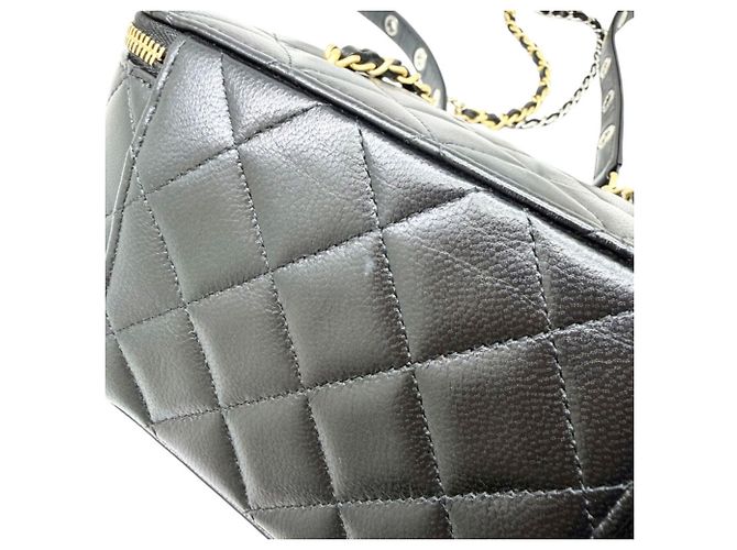 Borsa a tracolla Vanity con catena CHANEL Matelassé Nero - vista 10