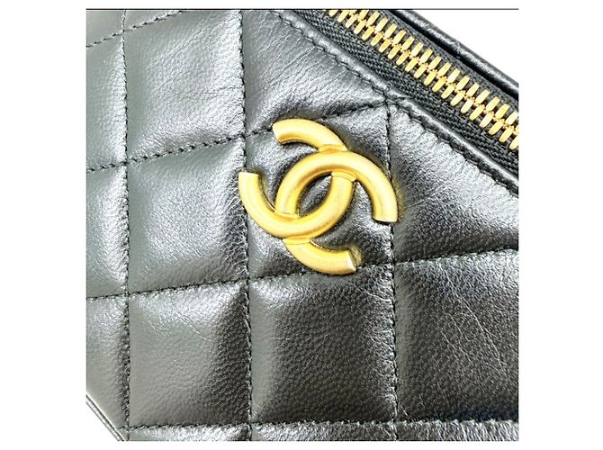 Borsa a tracolla Vanity con catena CHANEL Matelassé Nero - vista 11