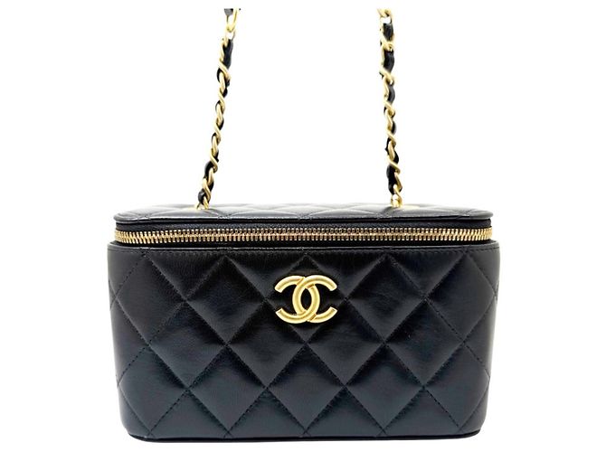 Borsa a tracolla Vanity con catena CHANEL Matelassé Nero - vista 2