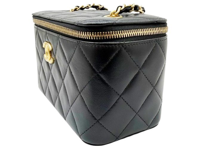 Borsa a tracolla Vanity con catena CHANEL Matelassé Nero - vista 4