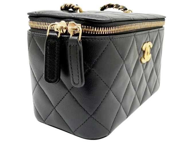 Borsa a tracolla Vanity con catena CHANEL Matelassé Nero - vista 5