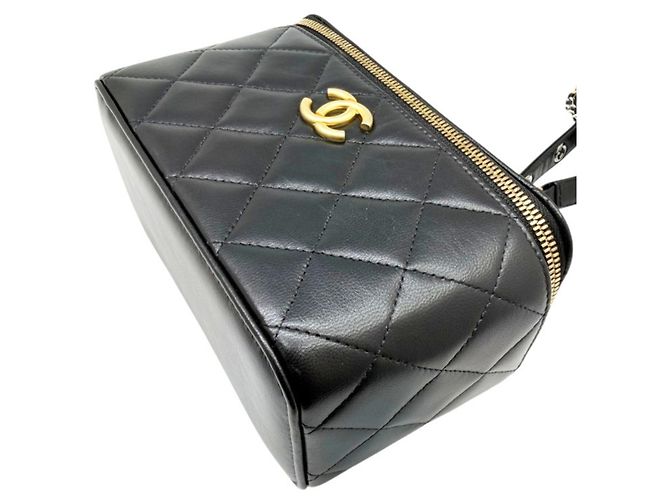 Borsa a tracolla Vanity con catena CHANEL Matelassé Nero - vista 7