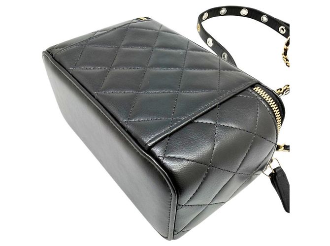 Borsa a tracolla Vanity con catena CHANEL Matelassé Nero - vista 9
