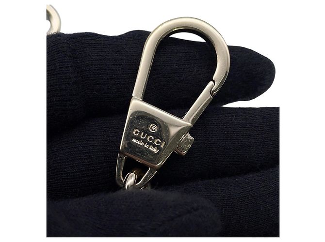 Borsa a tracolla Gucci con catena in pelle nera Nero - vista 12