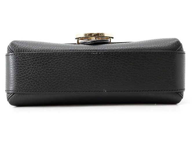Borsa a tracolla Gucci con catena in pelle nera Nero - vista 3
